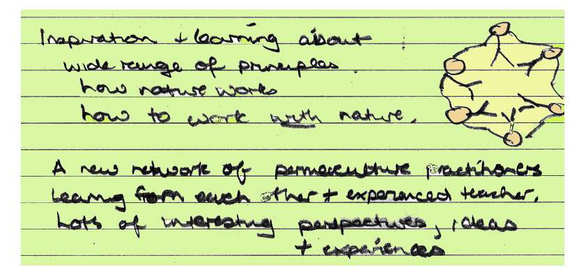 Northern School Permaculture feedback from a graduate at Wiston Lodge.